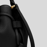 KATE SPADE Dumpling Pebbled Leather Mini Triple Compartment Satchel Black KI859