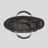 KATE SPADE Spade Flower Quilted Fabric XL Tote Black KK074