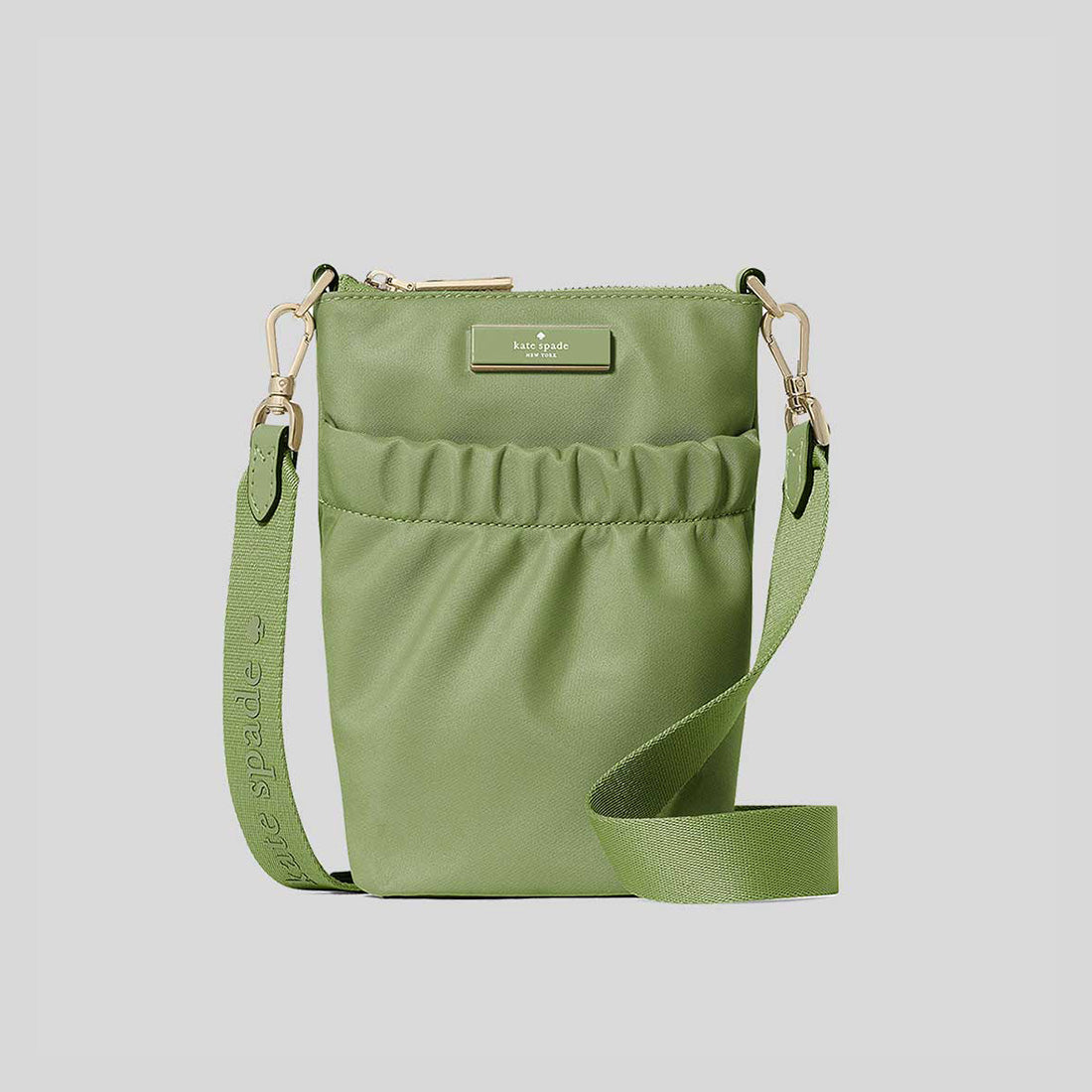 KATE SPADE Carter Nylon Phone Crossbody Cedar Stand KL876 KATE SPADE Carter Nylon Phone Crossbody Cedar Stand KL876