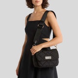 MARC JACOBS Quilted Nylon Utility Messenger Bag Black 4F5HMS018H02