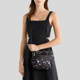 MARC JACOBS Star Print Preppy Nylon Mini Messenger Bag Black Multi 4R5HMS001H02