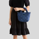 MARC JACOBS Quilted Nylon Mini Tote Azure Blue M0016681