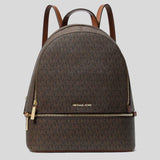 MICHAEL KORS Rhea Medium Signature Logo Backpack Brown 35S5GRAB2B