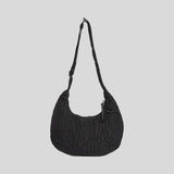 MARC JACOBS SMALL Jumbled Logo Workwear Nylon Shoulder Bag Black 4R4HSH018H02