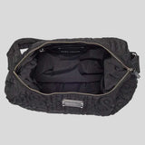 MARC JACOBS LARGE Jumbled Logo Workwear Nylon Shoulder Bag Black 4R4HCR001H02