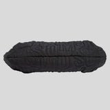 MARC JACOBS LARGE Jumbled Logo Workwear Nylon Shoulder Bag Black 4R4HCR001H02