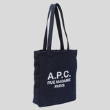 A.P.C. Rue Madame Unisex Tote Bag Dark Navy Blue PSAJSM61937IAK