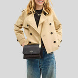 COACH Klare Crossbody Bag In Signature Canvas Walnut/Black CV978