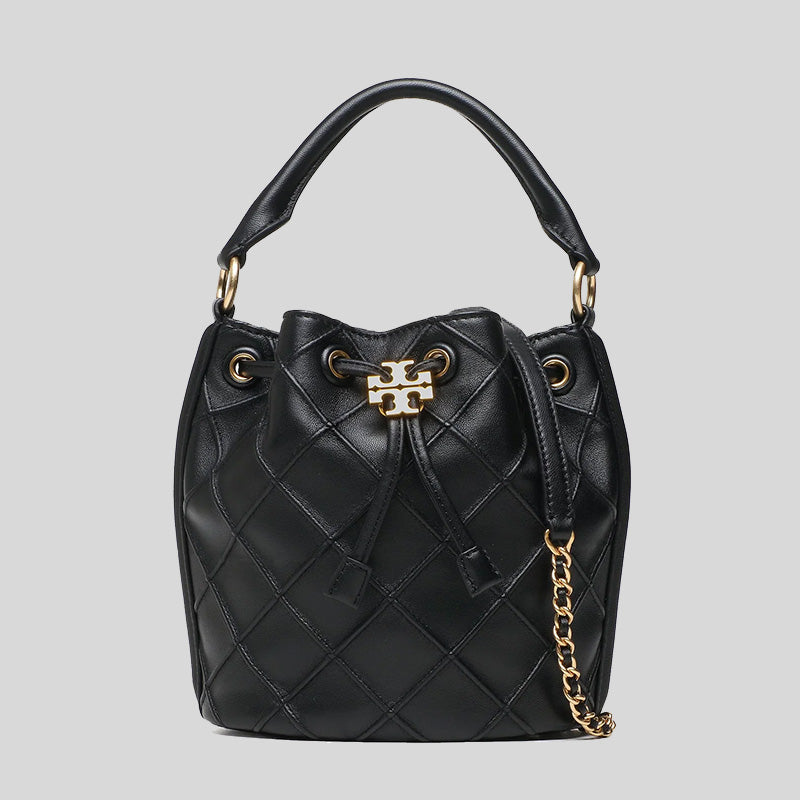 Tory Burch 142565 SMALL FLEMING SOFT BUCKET Bag Black