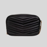SAINT LAURENT YSL Mini Lou In Quilted Leather Black 748849DV701