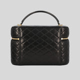 SAINT LAURENT YSL Gaby Vanity Bag In Lambskin Black 7667311EL07
