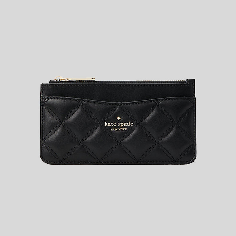 Kate Spade Natalia Large Slim Card Holder Black WLRU6343 LussoCitta