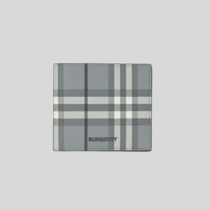 Burberry wallet grey deals
