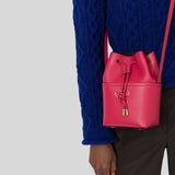 Salvatore Ferragamo Women's Mini Bucket In Calf Leather Bag Ribes 0755119