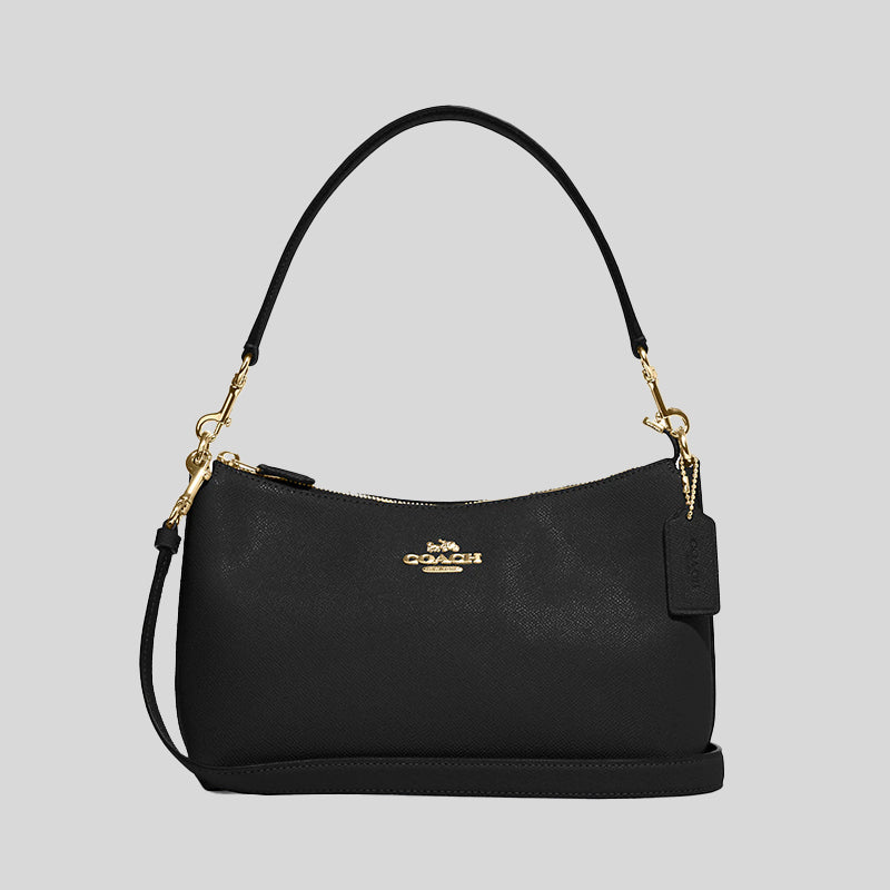 Coach small shop sling bag black