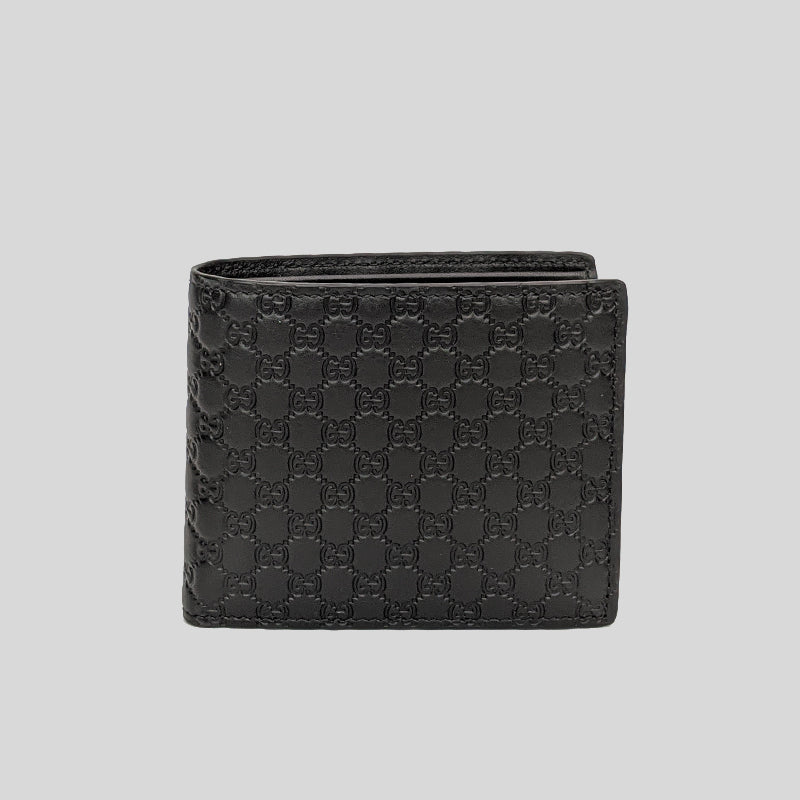 Støt Afrika tunge GUCCI Men's Black Microguccissima GG Logo Leather Bifold Wallet 260987 –  LussoCitta