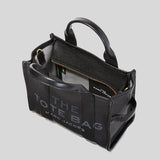 MARC JACOBS Leather The Tote Small Traveler Tote Bag Black H009L01SP21