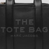 MARC JACOBS Leather The Tote Small Traveler Tote Bag Black H009L01SP21