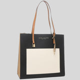 MARC JACOBS Grind Colorblocked Tote Smoked Almond Multi M0016131