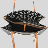 MARC JACOBS Grind Colorblocked Tote Smoked Almond Multi M0016131