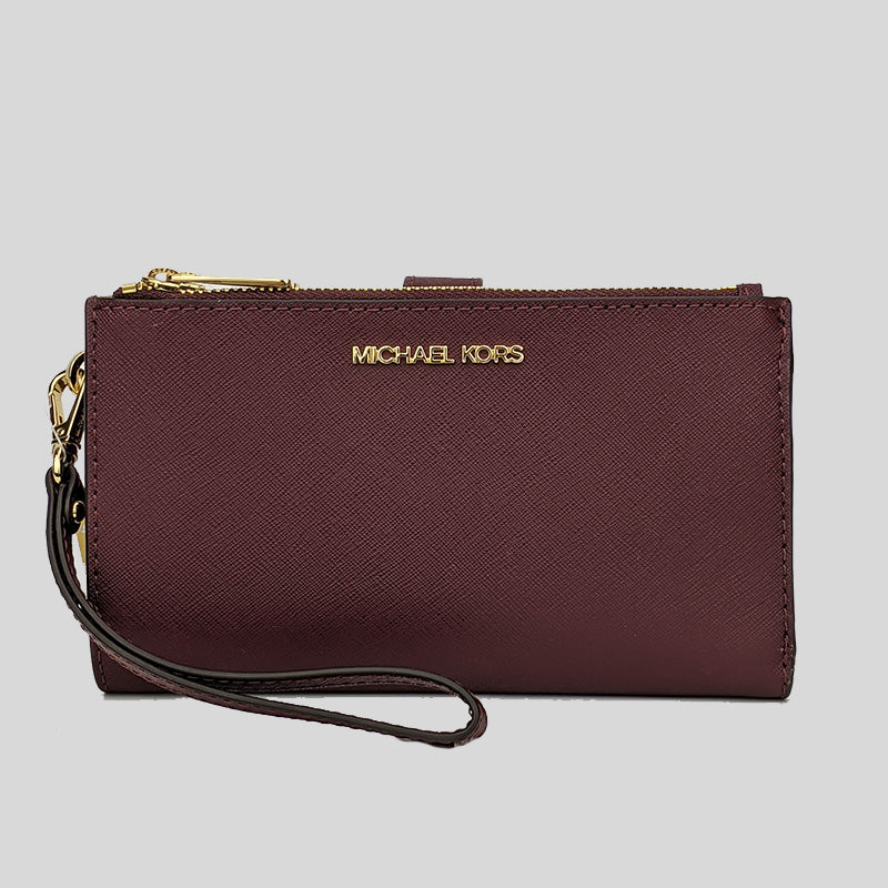 Michael Kors Jet Set Travel Double Zip Wristlet Phone Wallet