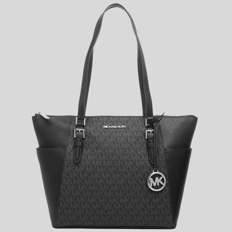 Michael Kors Charlotte Large 3-in-1 Tote Crossbody Handbag Leather (Black)  35R3GCFT3T-001