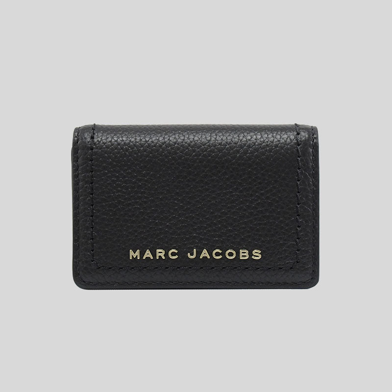 MARC JACOBS Groove Leather Business Card Case Black S101L01FA21 – LussoCitta