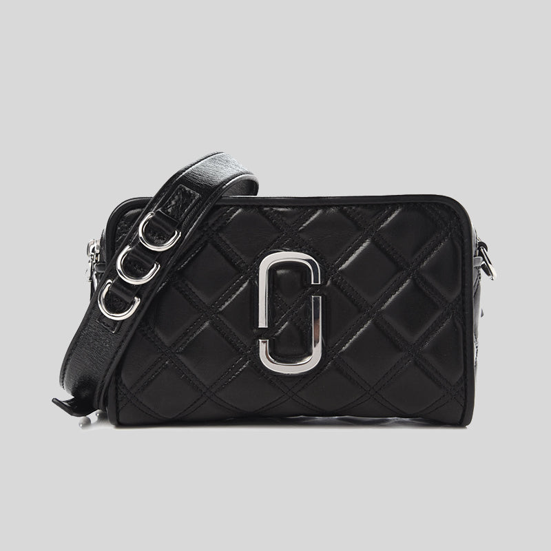 Marc Jacobs The Softshot 21 Black Leather Camera Bag