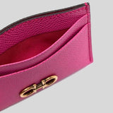 Salvatore Ferragamo Calf Leather Card Holder Hot Pink 0750042