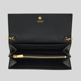 FERRAGAMO Gancini Wallet With Chain Black 0770374