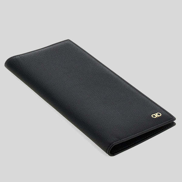 FERRAGAMO Gancini Organizer Wallet Black 0775653