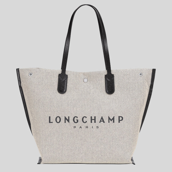 LONGCHAMP Roseau L Canvas Tote Bag Ecru 10090HSG037