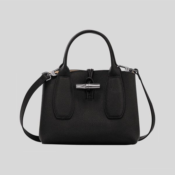 ハンドバッグ Longchamp Le Roseau Black Bag S Le Roseau L Handbag Black - Leather | Longchamp US