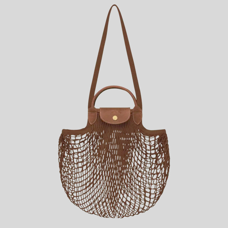 LONGCHAMP Le Pliage Filet L Mesh Bag Tobacco 10121HVH