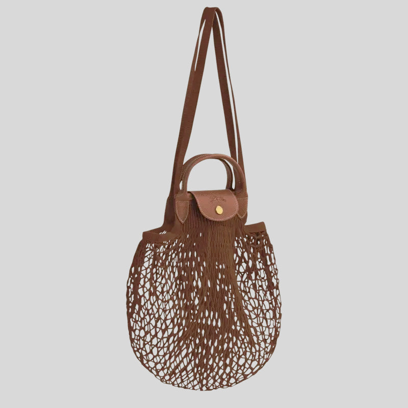 LONGCHAMP Le Pliage Filet L Mesh Bag Tobacco 10121HVH