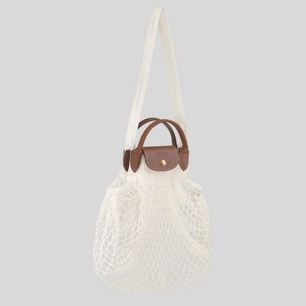 LONGCHAMP Le Pliage Filet L Mesh Bag Ecru 10121HVH037