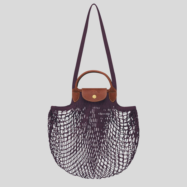 ショルダーバッグ・ポシェット LONGCHAMP Women Shoulder Bags 10121HVH 061 PURPLE Le Pliage Filet L Mesh bag Eggplant - Canvas | Longchamp US
