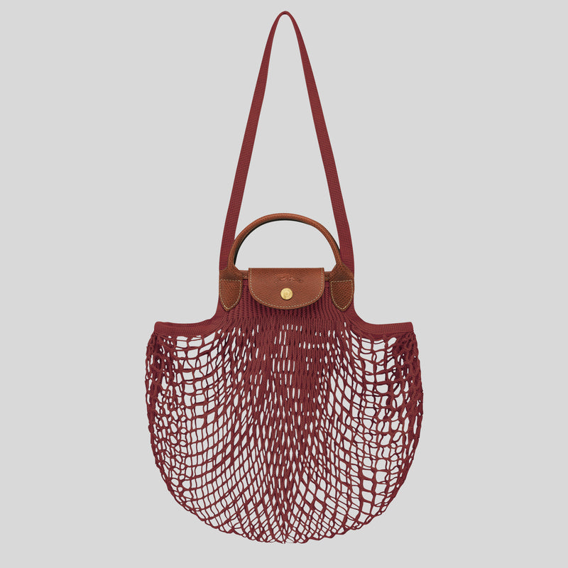 LONGCHAMP Le Pliage Filet L Mesh Bag Acajou 10121HVH lussocitta lusso citta