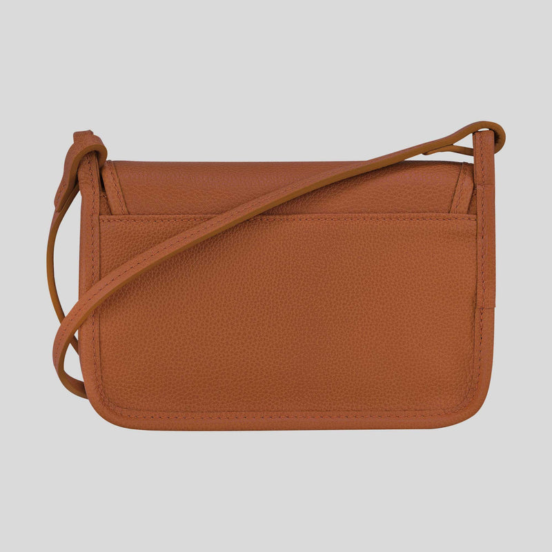 LONGCHAMP Le Foulonne XS Clutch Crossbody Bag Caramel 10133021