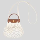LONGCHAMP Le Pliage Filet XS Mesh Bag Ecru 10139HVH