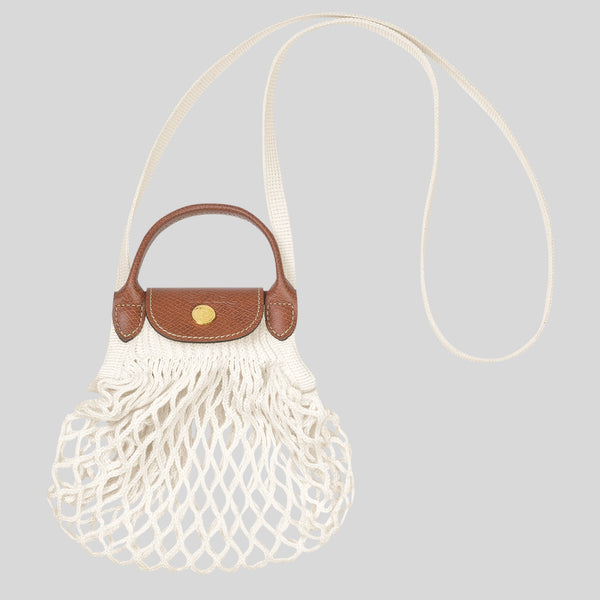 LONGCHAMP Le Pliage Filet XS Mesh Bag Ecru 10139HVH