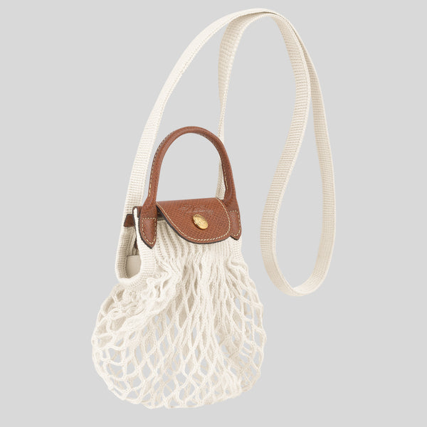 LONGCHAMP Le Pliage Filet XS Mesh Bag Ecru 10139HVH
