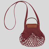 LONGCHAMP Le Pliage Filet XS Mesh Bag Mahogany 10139HVH