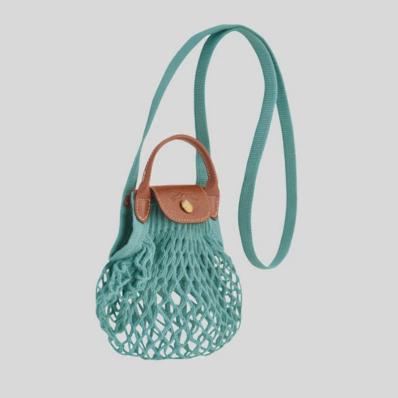 LONGCHAMP Le Pliage Filet XS Mesh Bag Lagoon 10139HVH