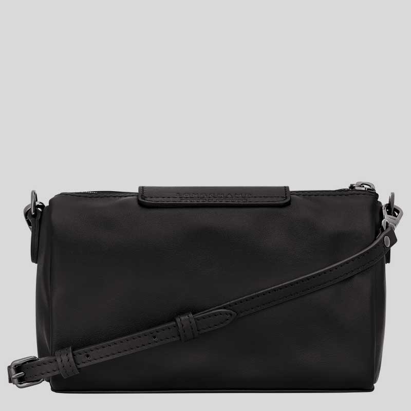 LONGCHAMP Le Pliage Extra XS Leather Crossbody Bag Black 10255987