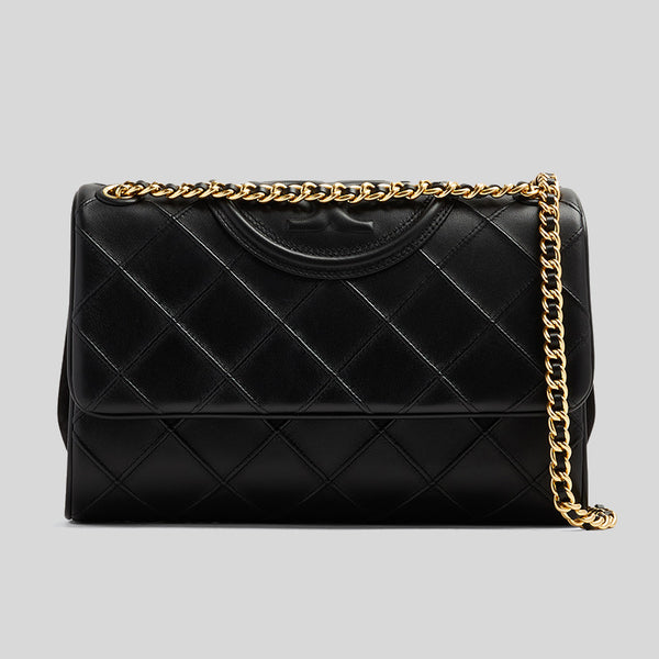 Tory Burch Fleming Soft Convertible Shoulder Bag Black 137301 lussocitta lusso città