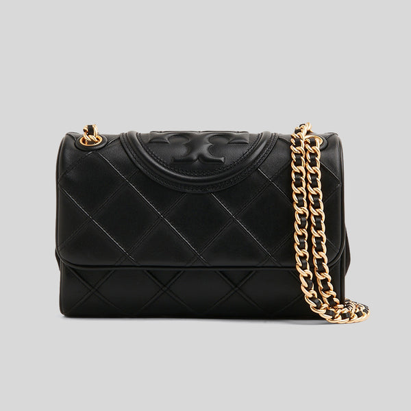 Tory Burch Small Fleming Soft Convertible Shoulder Bag Black 139060 lussocitta lusso citta