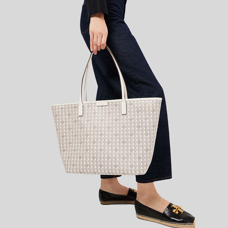 Tory Burch Ever Ready Zip Tote Winter New Ivory 145634 LussoCitta