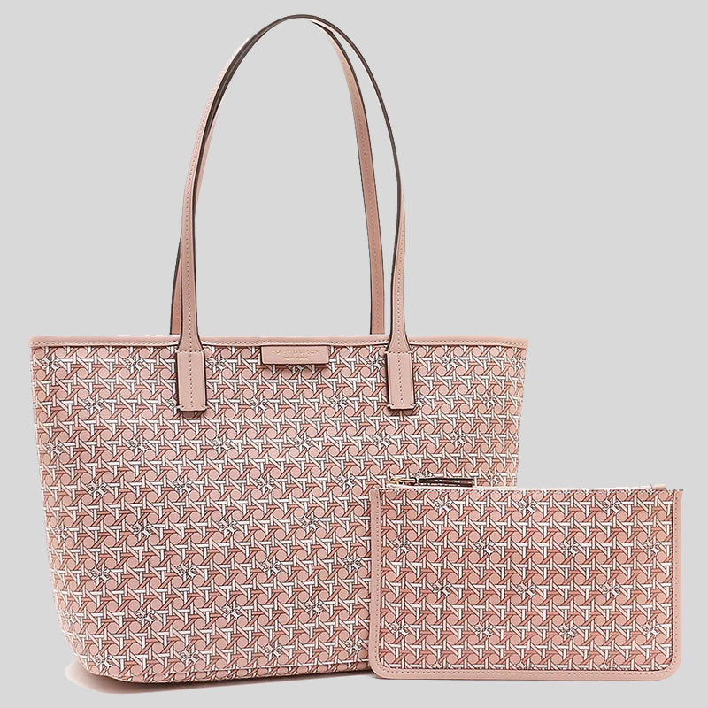 TORY BURCH Small Ever Ready Zip Tote Winter Peach 147748