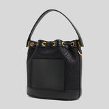 TORY BURCH T Monogram Jacquard Bucket Bag Black 152127